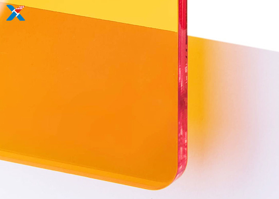 Beli 3mm Fluorescent Orange Acrylic Sheet Berwarna Panel PMMA Cast Besar online manufacture