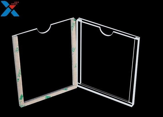 Lembar Display Akrilik Bening 1mm Horizontal Double Sided Poster Holder