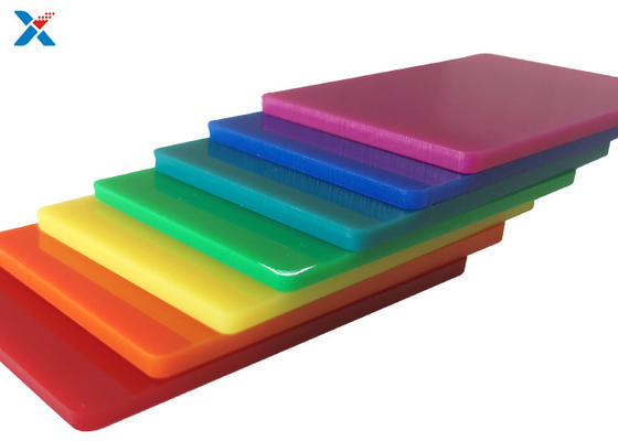 Extruded Casted 2mm Red Acrylic Sheet Dengan Permukaan Dipoles Ganda