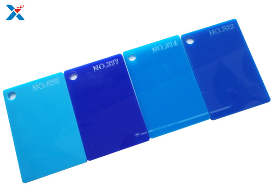 Panel Papan Lucite Berwarna 1/8 Lembaran Akrilik Biru Tebal Untuk Kerajinan Seni Lukisan DIY