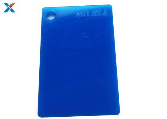Panel Papan Lucite Berwarna 1/8 Lembaran Akrilik Biru Tebal Untuk Kerajinan Seni Lukisan DIY