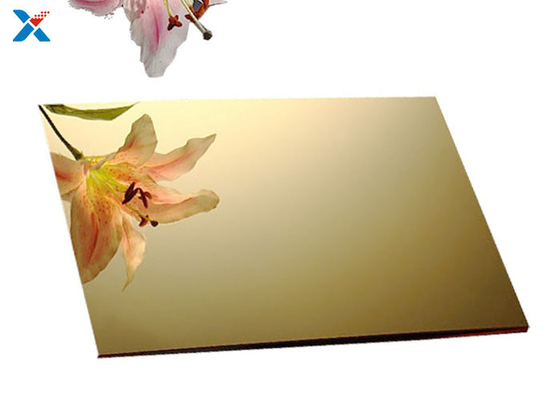 Papan Perspex Plastik Lembaran Akrilik Emas 3mm Untuk Dekorasi