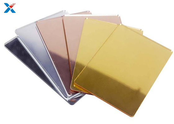 Papan Perspex Plastik Lembaran Akrilik Emas 3mm Untuk Dekorasi