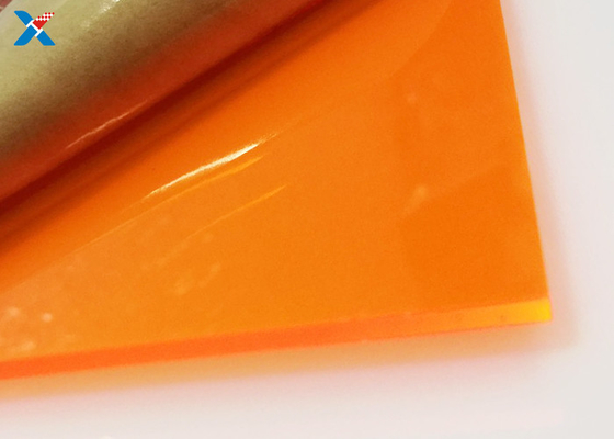 Lembaran Akrilik Plexiglass Oranye Neon Papan Perspex Berwarna 4x8