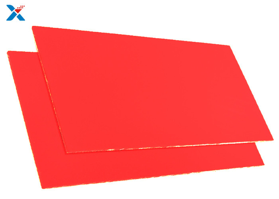 OEM 1mm Plexiglass Extruded Acrylic Sheet Warna Merah Disesuaikan
