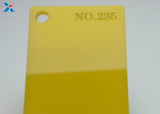 8x4 Lembar Akrilik Kuning Extruded Plexi Glass Board Dipotong Sesuai Ukuran